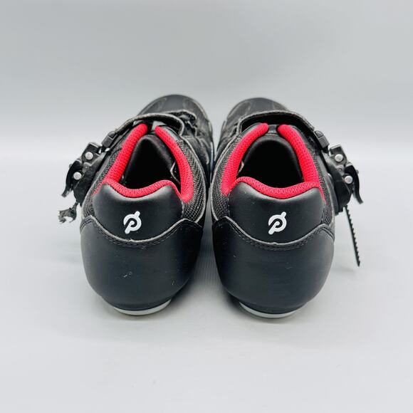 Peloton Shoes Womens 9 Black Red Cycling Look Delta Clipless Cleats Indoor Bike - Picture 7 of 12